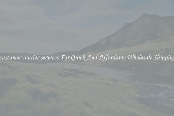 customer courier services For Quick And Affordable Wholesale Shipping