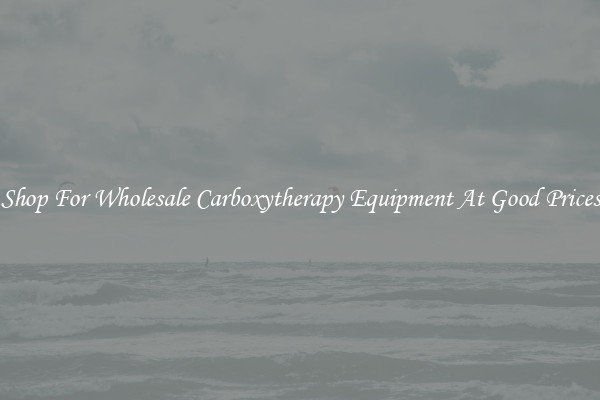 Shop For Wholesale Carboxytherapy Equipment At Good Prices