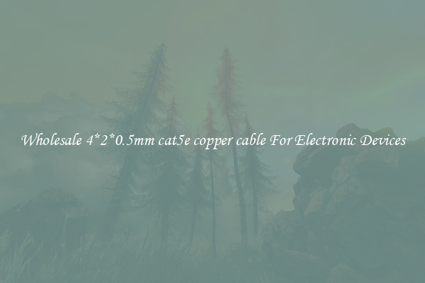 Wholesale 4*2*0.5mm cat5e copper cable For Electronic Devices