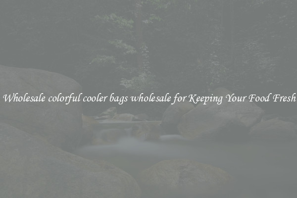 Wholesale colorful cooler bags wholesale for Keeping Your Food Fresh