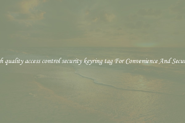 high quality access control security keyring tag For Convenience And Security