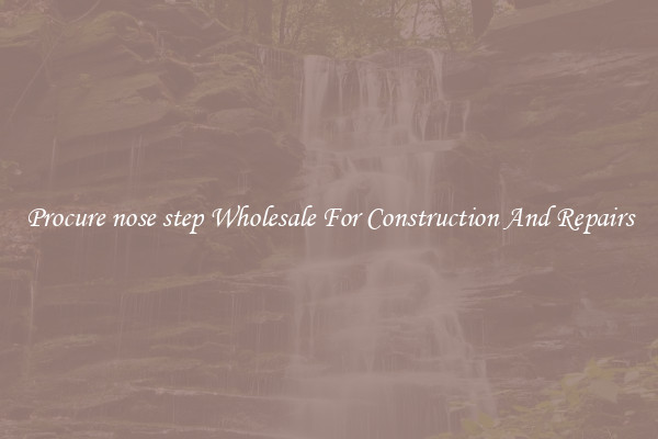 Procure nose step Wholesale For Construction And Repairs