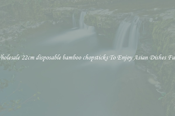 Wholesale 22cm disposable bamboo chopsticks To Enjoy Asian Dishes Fully