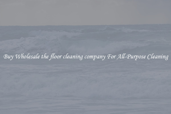 Buy Wholesale the floor cleaning company For All-Purpose Cleaning