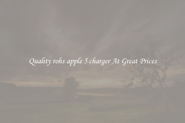 Quality rohs apple 5 charger At Great Prices