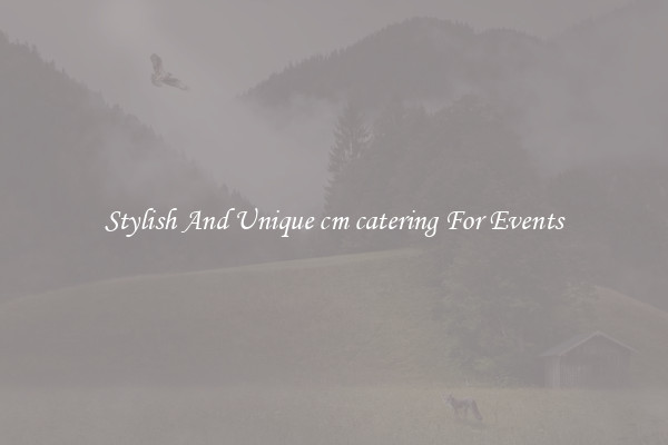 Stylish And Unique cm catering For Events