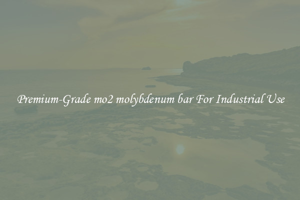 Premium-Grade mo2 molybdenum bar For Industrial Use