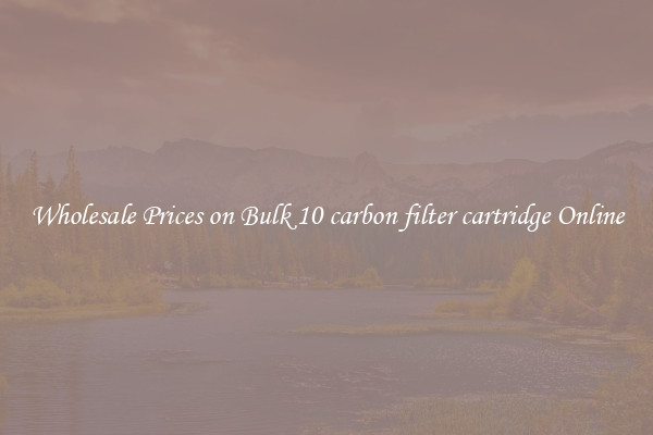 Wholesale Prices on Bulk 10 carbon filter cartridge Online