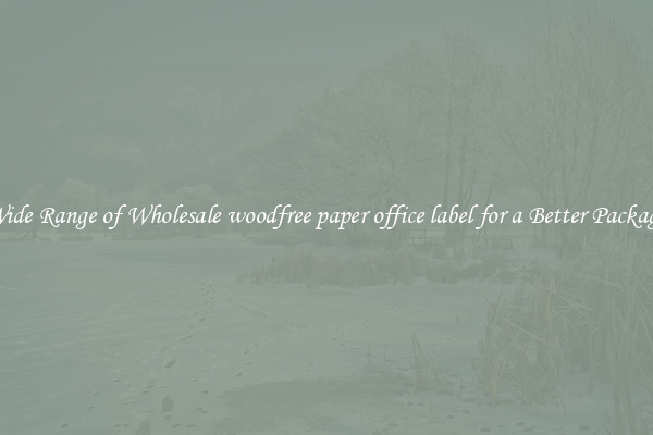A Wide Range of Wholesale woodfree paper office label for a Better Packaging 